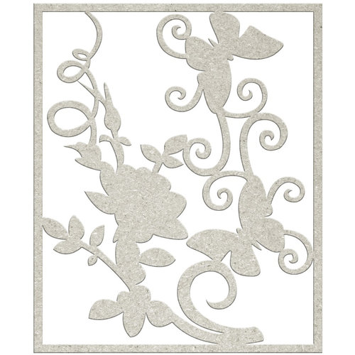 FabScraps - Charms of Spring Collection - Die Cut Chipboard - Flower