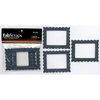 FabScraps - Metal Embellishments - Mini Frames - Denim Rectangles