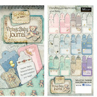 FabScraps - Vintage Baby Collection - Die Cut Journaling Tags