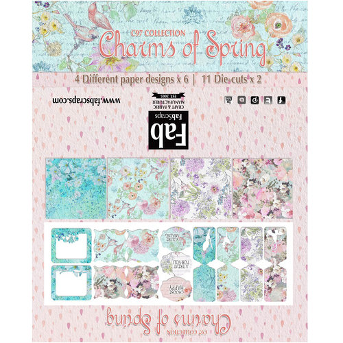 FabScraps - Charms of Spring Collection - Card Kit