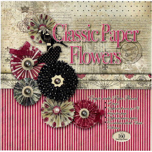 FabScraps - Classic Collection - 8 x 8 Die Cut Book - Flowers