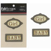 FabScraps - Metal Embellishments - Baby Girl