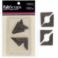 FabScraps - Metal Embellishments - Bronze Decorative Corner