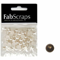 FabScraps - Pearls - Bling - Brown - 7mm
