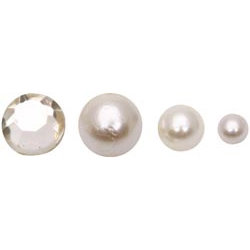 FabScraps - Pearls - Bling - Cream