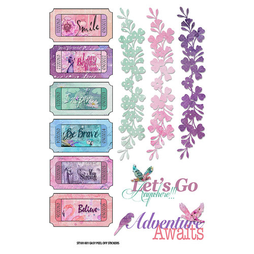 FabScraps - Wild Beauty Collection - Stickers - Sentiments