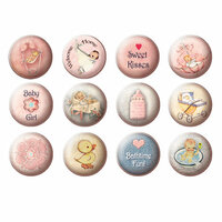 FabScraps - Vintage Baby Collection - Stickers - Girl