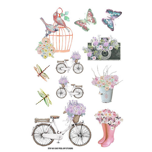 FabScraps - Charms of Spring Collection - Stickers - Nature Love