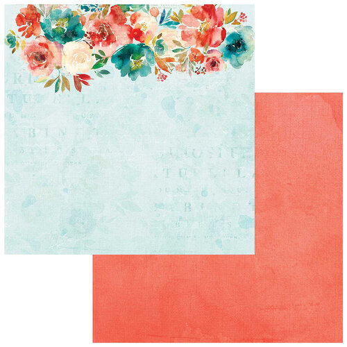 49 and Market - ARToptions Alena Collection - 12 x 12 Double Sided Paper - Full Bloom