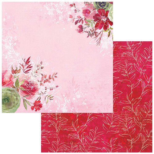 49 and Market - ARToptions Rouge Collection - 12 x 12 Double Sided Paper - Sweet Nothings