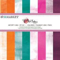 49 And Market - ARToptions Spice Collection - 12 x 12 Colored Foundations Pack