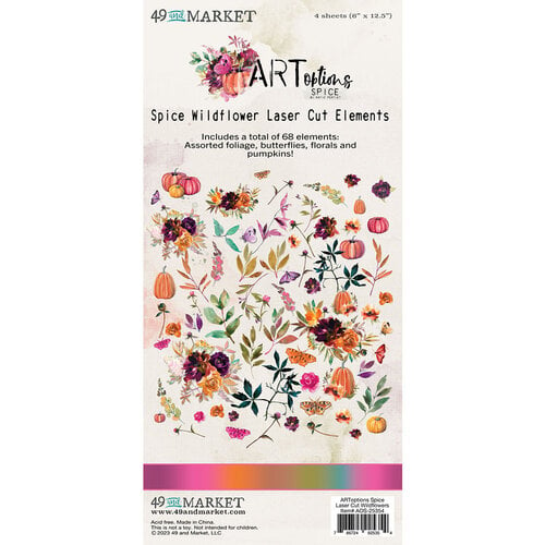 49 And Market - ARToptions Spice Collection - Laser Cut Wildflowers