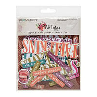 49 And Market - ARToptions Spice Collection - Chipboard Word Set