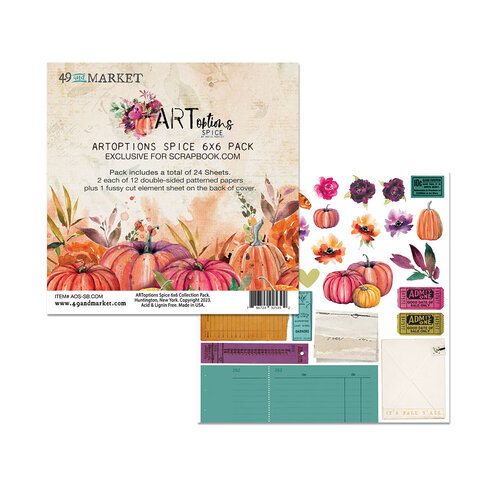 49 And Market - ARToptions Spice Collection - Packs - 6 X 6 Collection Pack