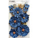 49 and Market - Flower Embellishments - Botanical Blends - Navy