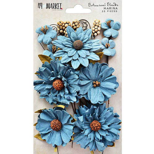 49 and Market - Flower Embellishments - Botanical Blends - Marina