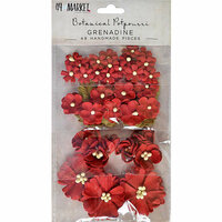 49 and Market - Flower Embellishments - Botanical Potpourri - Grenadine