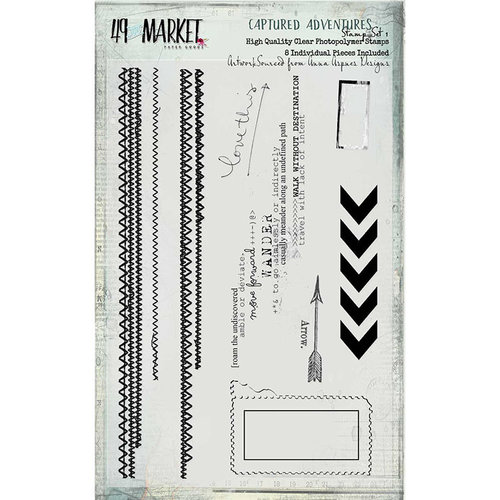 49 and Market - Captured Adventures Collection - Clear Photopolymer Stamps - Set 1