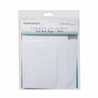 49 and Market - Create-An-Album Collection - Tall Book Pages - White