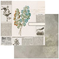 49 and Market - Curators Botanical - 12 x 12 Double Sided Paper - Garden Clippings