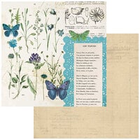 49 and Market - Curators Botanical - 12 x 12 Double Sided Paper - Les Fleurs