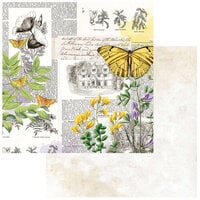 49 and Market - Curators Botanical - 12 x 12 Double Sided Paper - Flutterology
