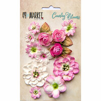 49 and Market - Flower Embellishments - Country Blooms - Blush