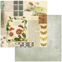 49 and Market - Curators Meadow Collection - 12 x 12 Double Sided Paper - Nature's Clippings