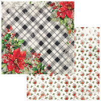 49 and Market - Christmas Spectacular Collection - 12 x 12 Double Sided Paper - Homespun
