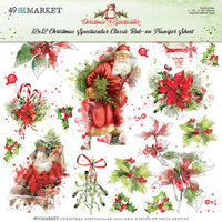 49 and Market - Christmas Spectacular Collection - 12 x 12 Rub-on Transfers - Classic