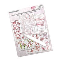 49 and Market - Color Swatch Blossom Collection - 6 x 8 Rub-On Transfers
