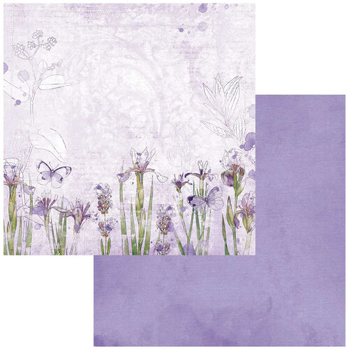 49 and Market - Color Swatch Lavender Collection - 12 x 12 Double Sided Paper - Paper 1