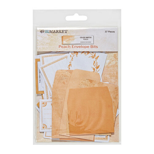 49 And Market - Color Swatch Peach Collection - Envelope Bits