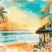 49 and Market - Beach Vibes Collection - 12 x 12 Double Sided Paper -Tides