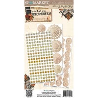 image of 49 and Market - Nostalgic Memories Collection - 6 x 12 Essentials Rub-On Transfers