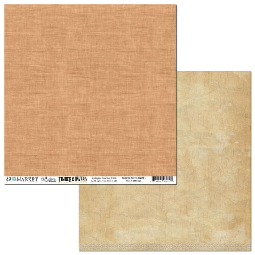 49 and Market - Timber And Tweed Collection - 12 x 12 Double Sided Paper - Solids 03