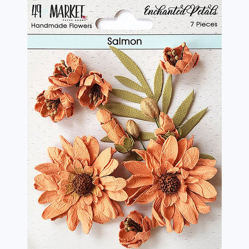 49 and Market - Flower Embellishments - Enchanted Petals - Salmon