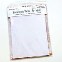49 and Market - Vintage Bits Collection - Foundation Pages B - White