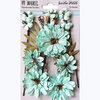 49 and Market - Flower Embellishments - Garden Petals - Sea Glass