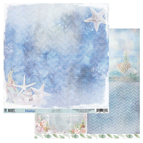 49 and Market - Island Paradise Collection - 12 x 12 Double Sided Paper - Sea Salt