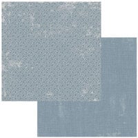 49 and Market - Whispering Way Collection - 12 x 12 Double Sided Paper - Dusty Blue
