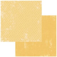 49 and Market - Whispering Way Collection - 12 x 12 Double Sided Paper - Mustard Yellow