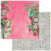 49 and Market - Kaleidoscope Collection - 12 x 12 Double Sided Paper - Floral Promenade