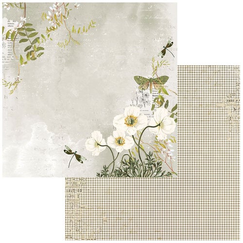49 and Market - Krafty Garden Collection - 12 x 12 Double Sided Paper - Viridescent Vines