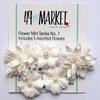 49 and Market - Flower Embellishments - Flower Mini Series 01 - Cloud