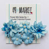 49 and Market - Flower Embellishments - Flower Mini Series 01 - Cobalt