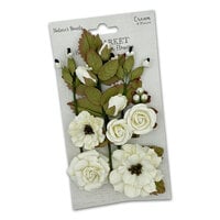 49 and Market - Nature's Bounty Collection - Flower Embellishments - Cream