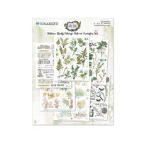 49 and Market - Vintage Artistry Nature Study Collection - 6 x 8 Rub-on Transfers - Foliage