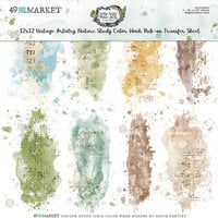 49 and Market - Vintage Artistry Nature Study Collection - 12 x 12 Rub-on Transfers - Color Wash
