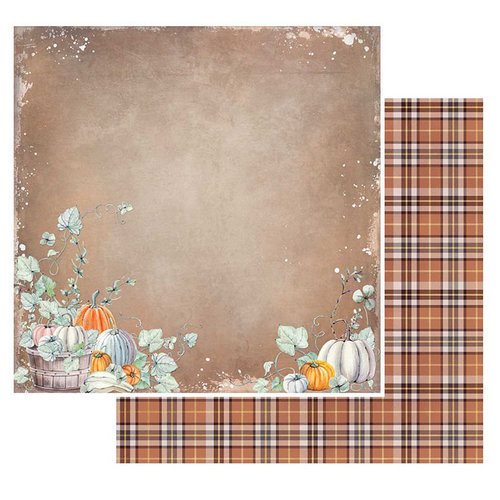 49 and Market - Rusty Autumn Collection - 12 x 12 Double Sided Paper - Pumpkin Patch